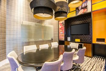 Conference room with tv
